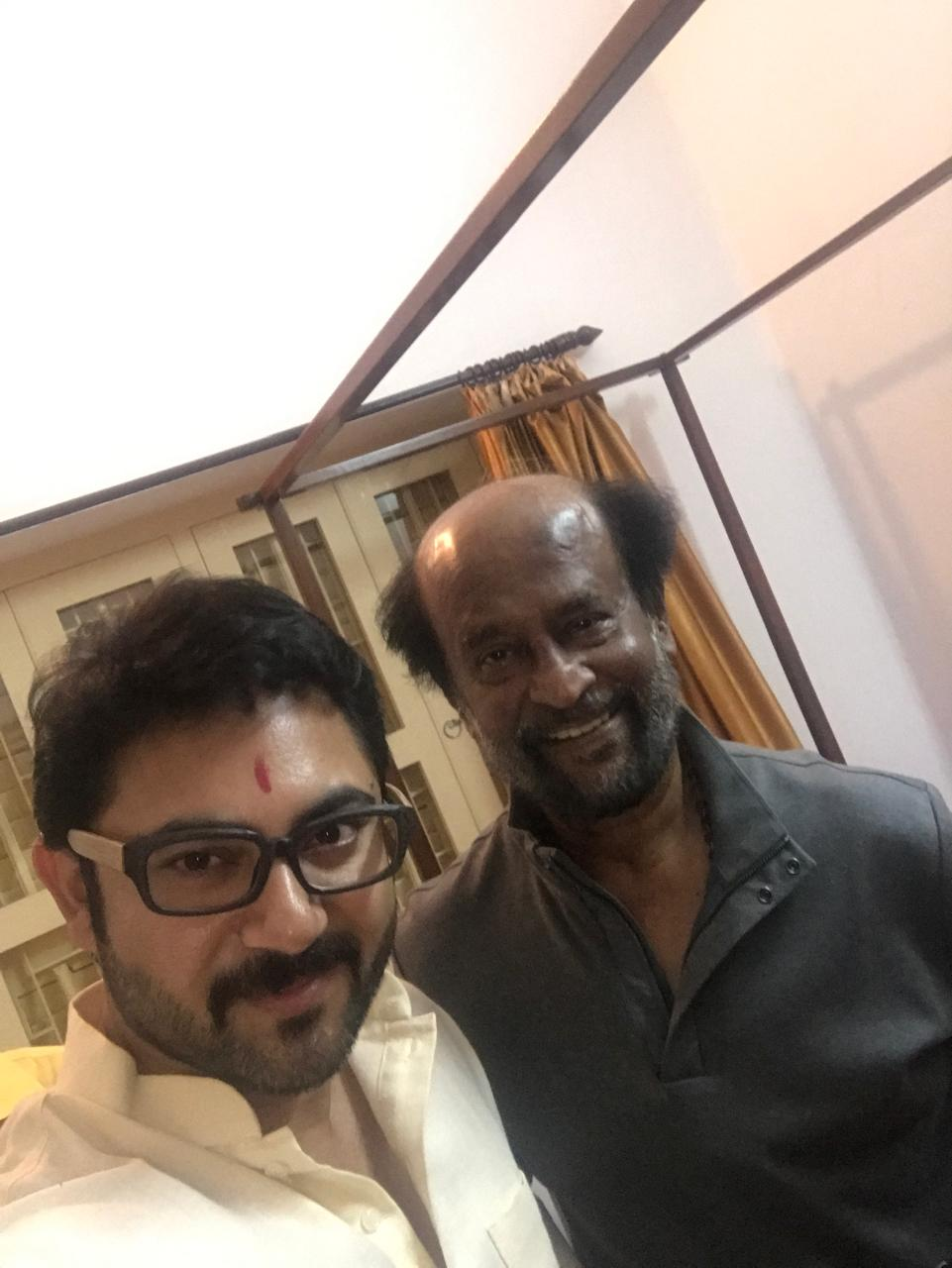 Soham Chakraborty with Rajinikanth